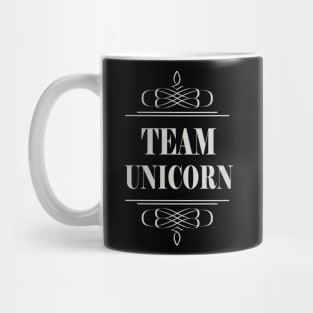 Team Unicorn Grey Swirls Mug